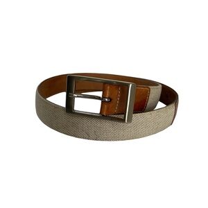 Saks Fifth Avenue Tan and Brown Belt